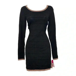 Xhilaration Colorblock Panel Knit Sweater Dress